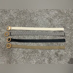 Set of Four Stylish stretchy belts